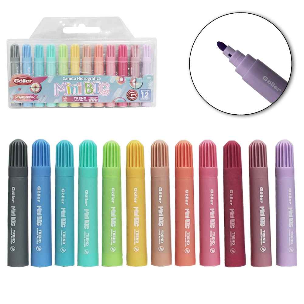 CANETA HIDROGRAFICA MINI BIG PASTEL